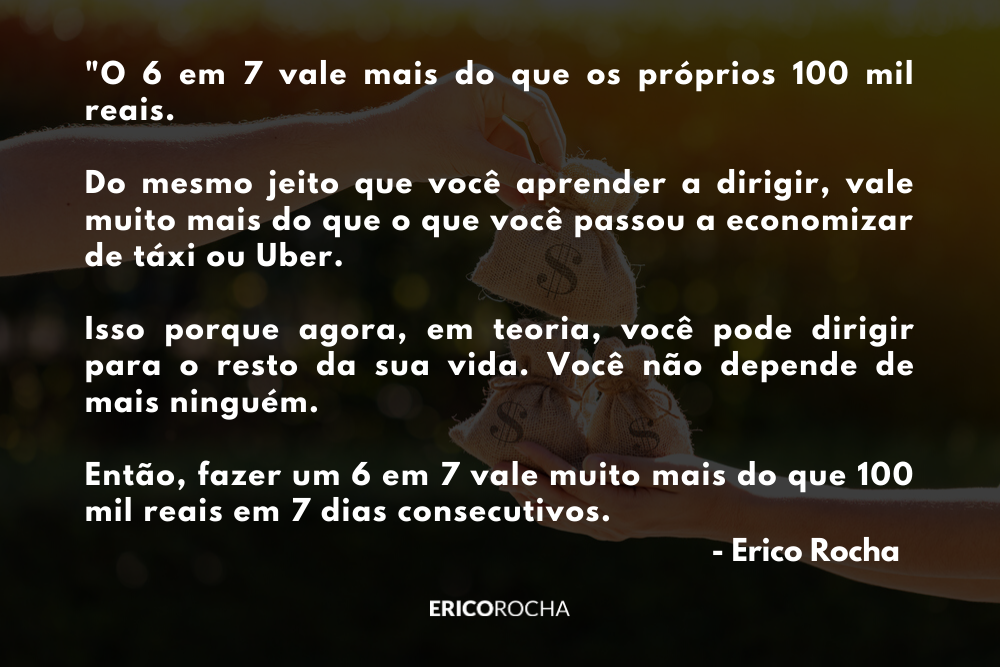 Por que o 6 em 7 vale mais do que R$100 mil?