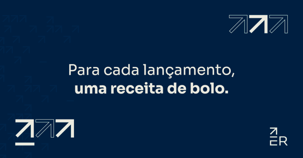 Quais são os 3 tipos de lançamento e quando usar cada um